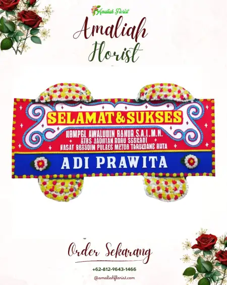 Papan Bunga Ucapan Selamat Pesido